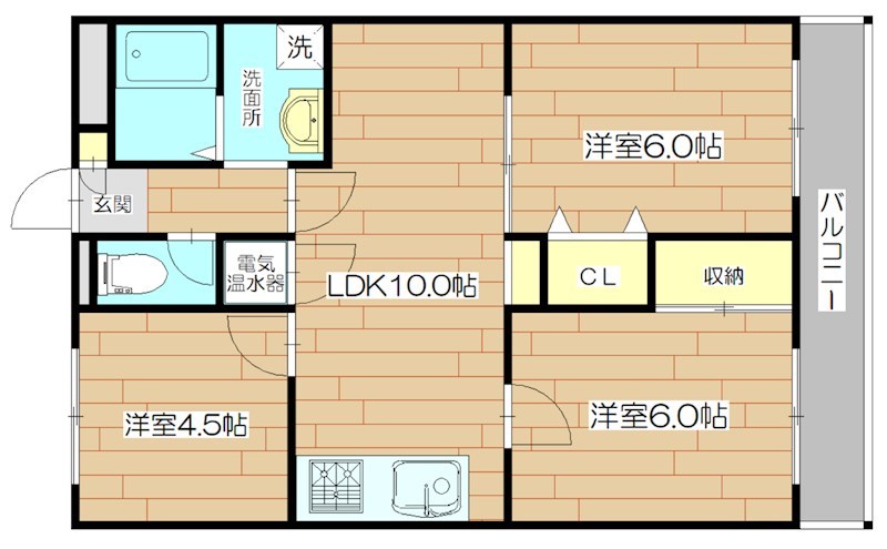 フェリーチェ古曽部 間取り図