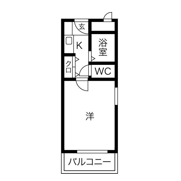 ハイムタケダT-7 間取り図