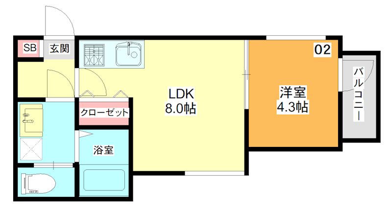 モアミハレ 間取り図