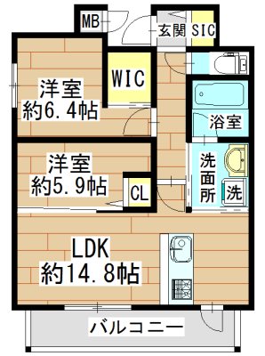 カスカータ高槻  間取り