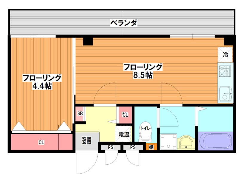 ソサエティ山手(女性専用) 間取り