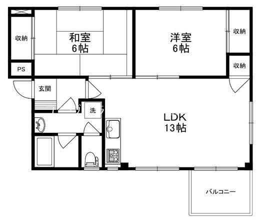 サンシャイン川添  間取り