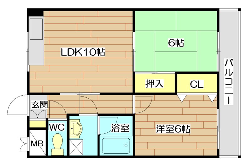 メゾン飛鳥 間取り