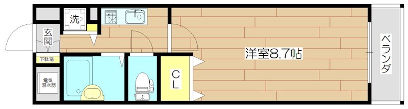 M&amp;amp;Mウメダイースト 間取り図