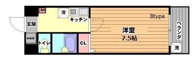 ベルメゾン上山手 間取り図