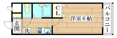 北園ハイツ  間取り図