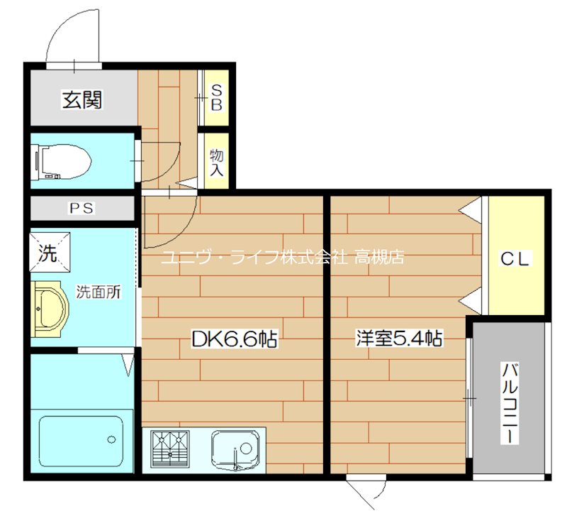 クレリア高槻南松原 間取り図