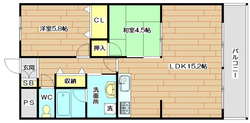 クレストコート 間取り図