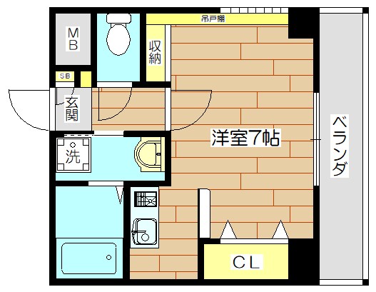 ベルエアー 311(Bタイプ)号室 間取り