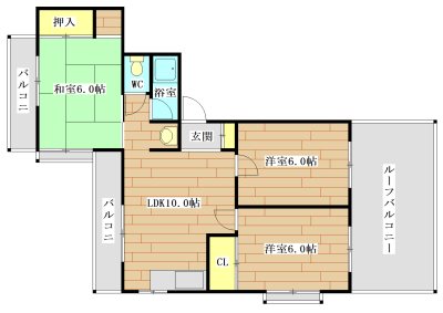 大宅マンション 間取り図