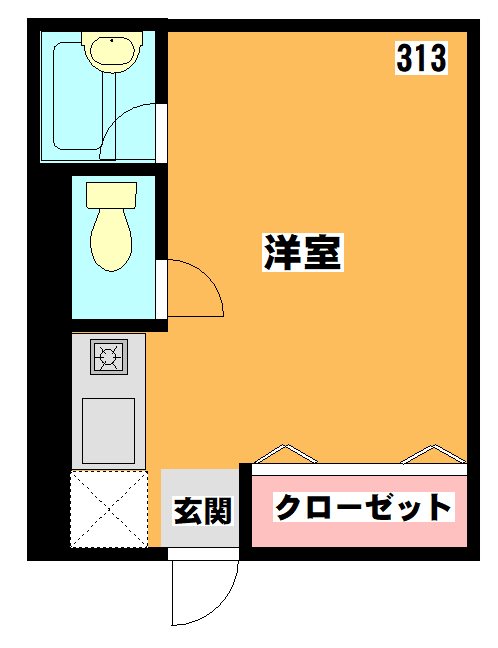 ソレイユ関大前 間取り図