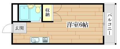 クローバーMオザキB棟 間取り図