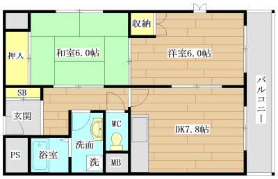 コンフォール高槻  間取り