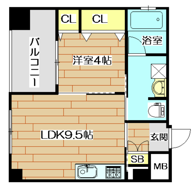 Gluck芥川（グリュック芥川） 501号室 間取り