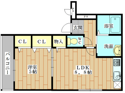 フジパレス城北町 間取り