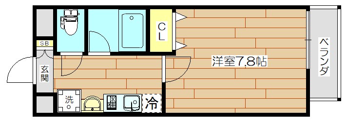 コンセール裕恵 408号室 間取り