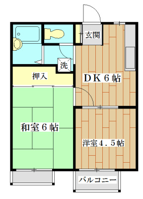 ハイツリバーサイド  間取り