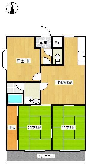 ヴィラクレージュ2 間取り