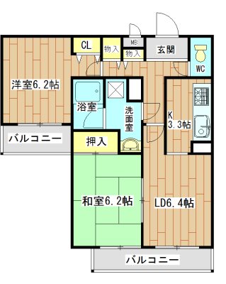 クレアメゾン氷室 間取り図