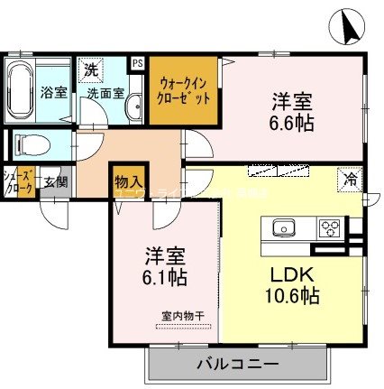 カミーリア北大塚 間取り