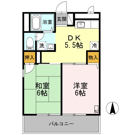 ヴィラ唐崎 間取り