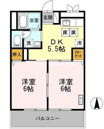 ヴィラ唐崎 間取り