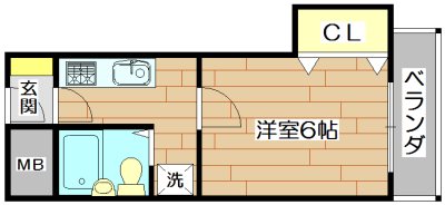 ハイツオーキタ竹橋  間取り