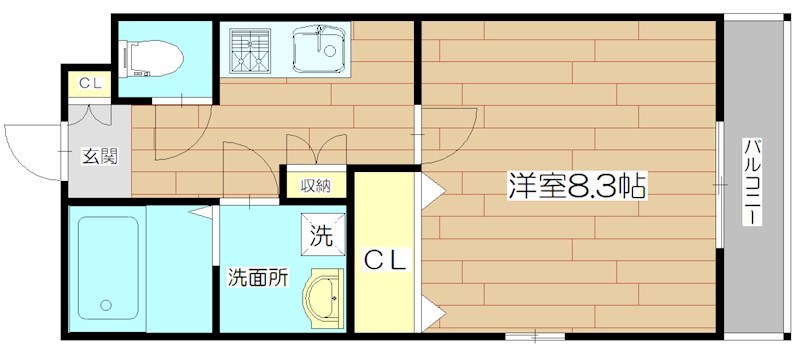 アヴェルーチェ高槻富田町 間取り図