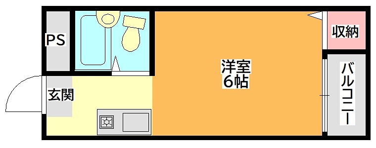 関大前エビスハイツ 間取り