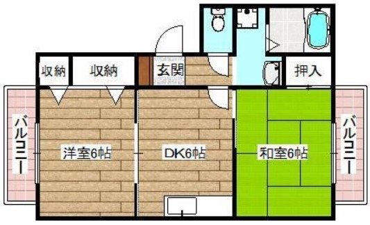 ディアス西真上A棟 間取り