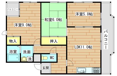 エフアール高槻 間取り
