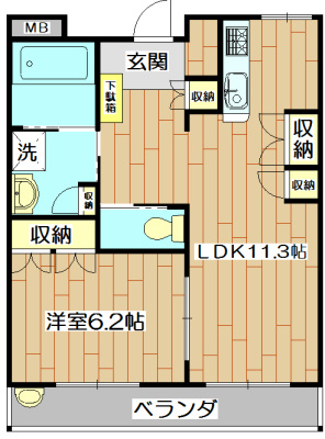 グランデ上牧 間取り