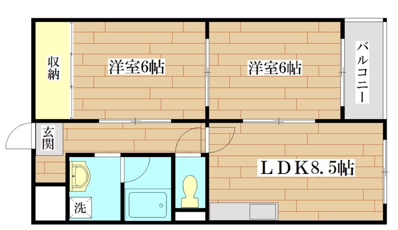 エクセルコート高槻Ⅰ号館 間取り