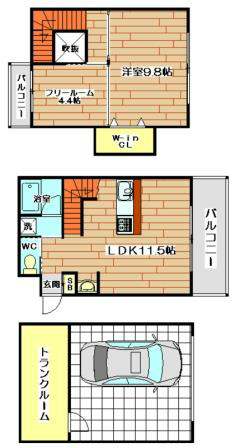 メゾンヴェール月見町Ⅱ 間取り