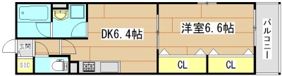 チャルテ高槻富田B棟 間取り