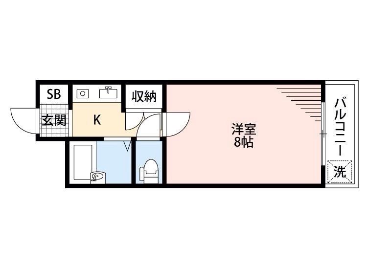 アンビエンテ泉町 102号室 間取り