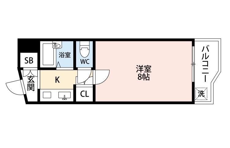 アンビエンテ泉町 204号室 間取り