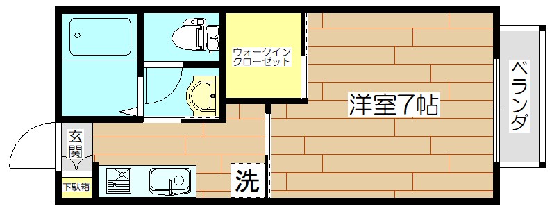 Ｙ’ｓフォートレス 203号室 間取り