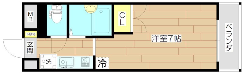 みどりの園 212号室 間取り