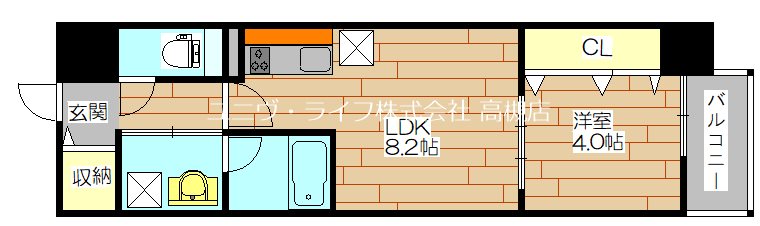 シェルズ高槻 間取り