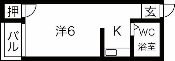 安岡寺エンビイハイツ 間取り