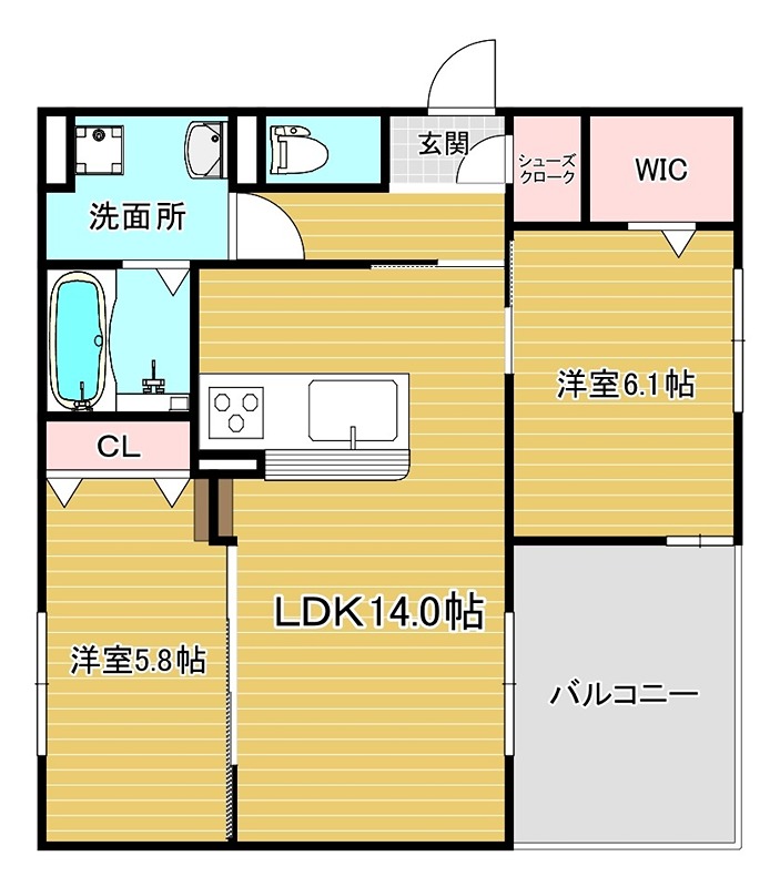 D-residence高槻市下田部B 間取り