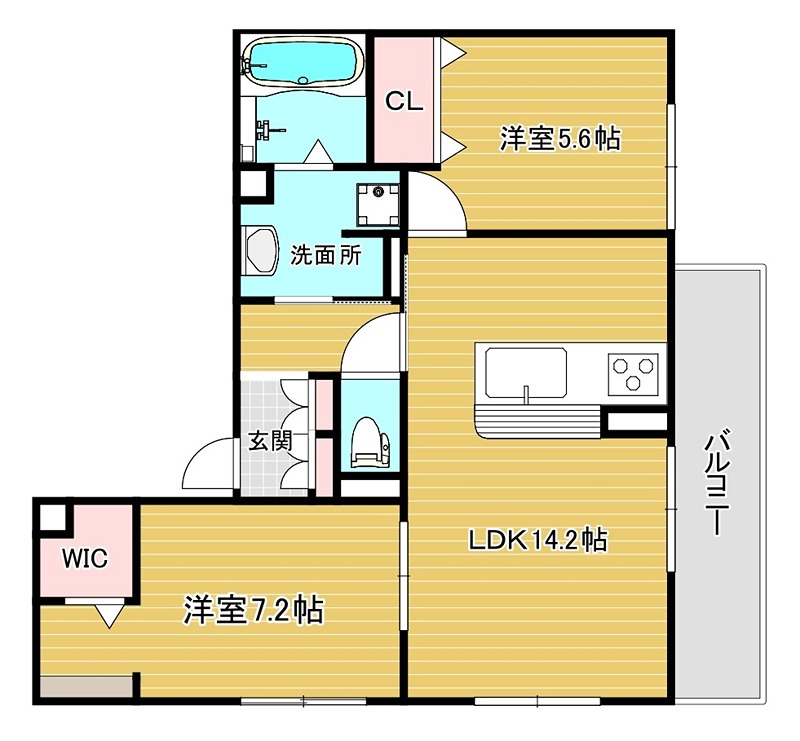 D-residence高槻市下田部B 間取り