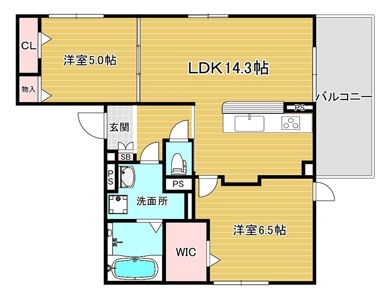 D-residence高槻市下田部B 間取り