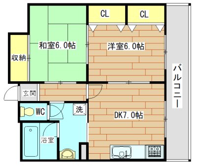 フラッツマツカワ 間取り図