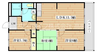 高槻アカシヤハイツ 間取り