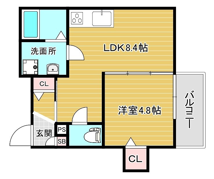 仮称）高槻市古曽部共同住宅 間取り