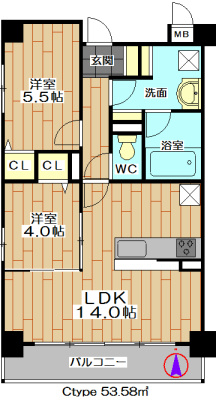 LeVert高槻（ルヴェールタカツキ） 間取り