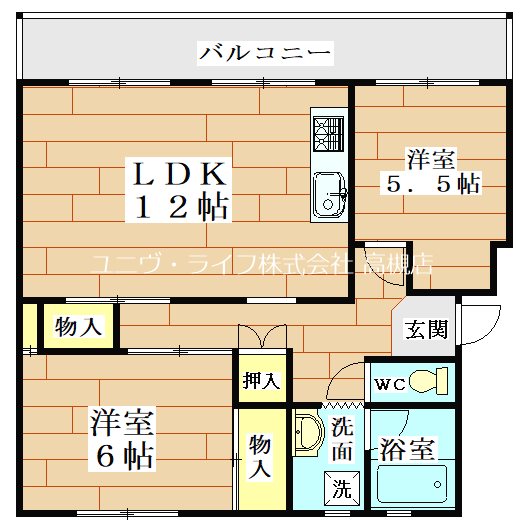 村田石コーポ  間取り