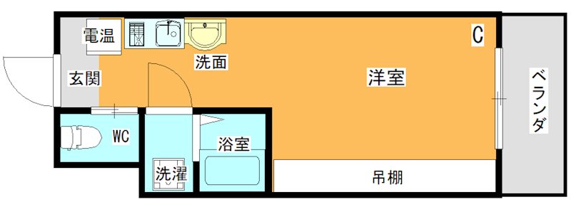 ヴィラほった 間取り図